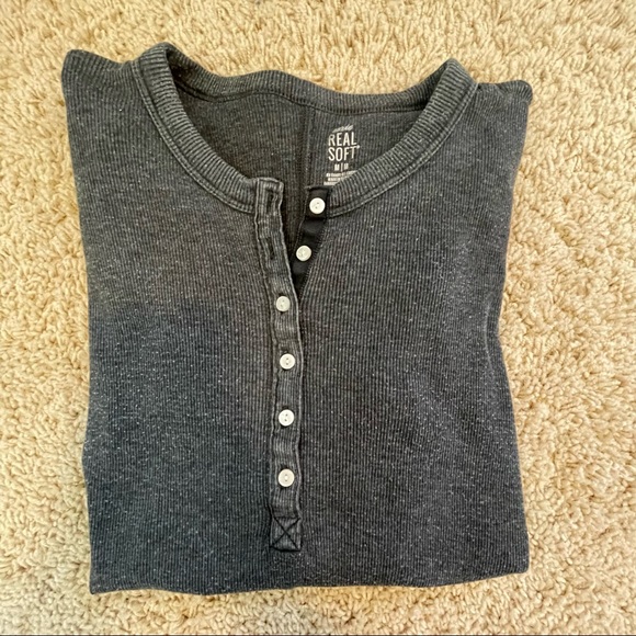 AerieRealSoft Long Sleeve Shirt - Picture 1 of 4